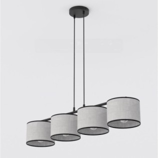 Suspension Nar Gris (4 lumières)