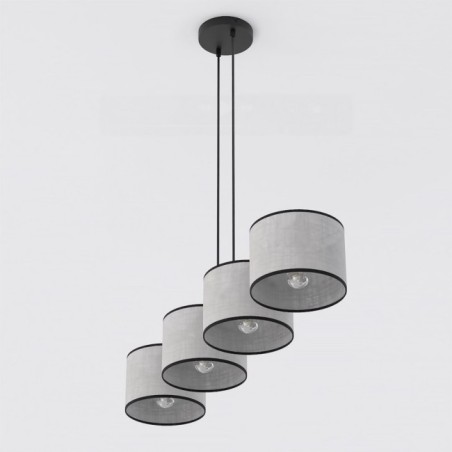 Suspension Nar Gris (4 lumières)