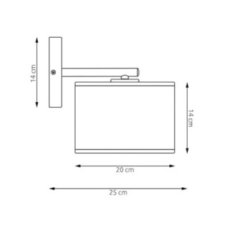 Applique mural Nar Gris