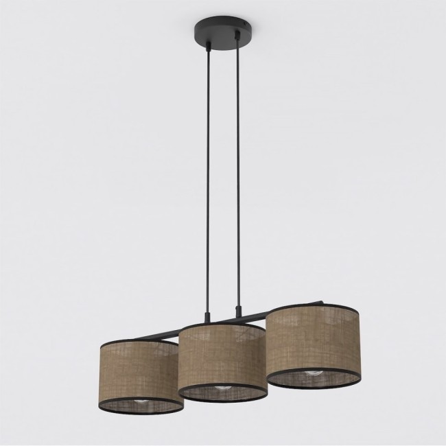 Suspension Nar Marron (3 lumières)