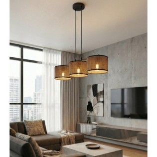 Suspension Nar Marron (3 lumières)
