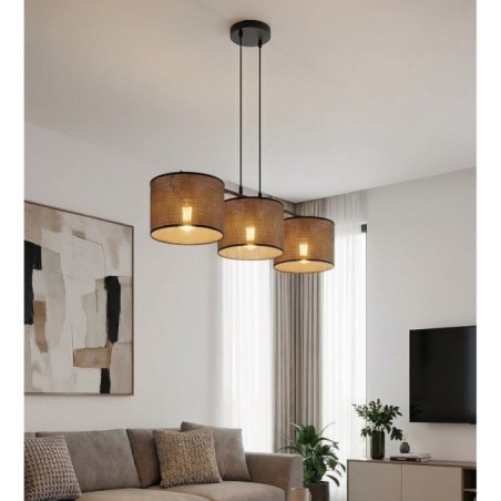 Suspension Nar Marron (3 lumières)