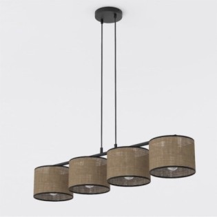 Suspension Nar Marron (4 lumières)