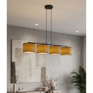 Suspension Nar Marron (4 lumières)