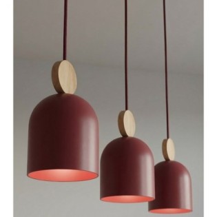 Suspension Ros Bordeaux (3 lumières)