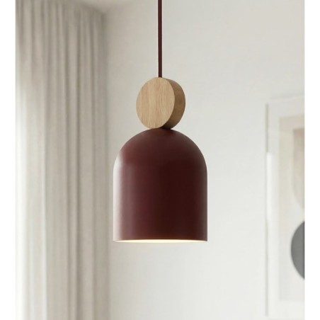 Suspension Ros II Bordeaux (3 lumières)