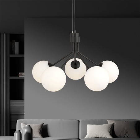 Lampe de plafond Avona Opal (5 lumieres)