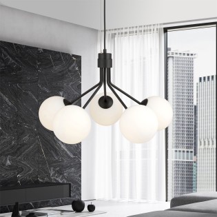 Lampe de plafond Avona Opal (5 lumieres)