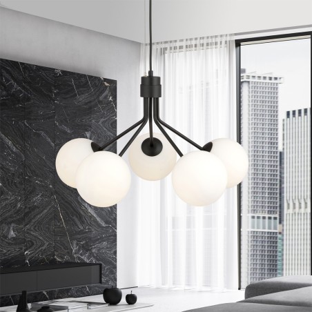 Lampe de plafond Avona Opal (5 lumieres)