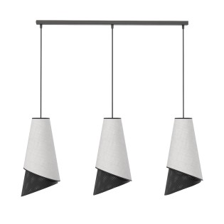 Suspension Vist Noir+Gris (3 lumières)
