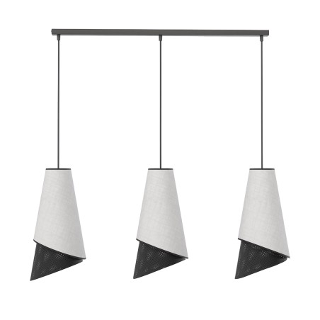 Suspension Vist Noir+Gris (3 lumières)