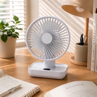 Ventilateur de table à batterie Fanito Blanc 4 vit.