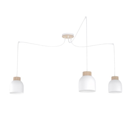 Suspension Prut Blanc (3 lumières)