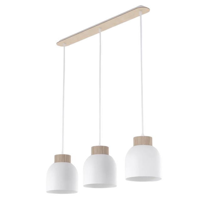 Suspension Oka Blanc (3 lumières)