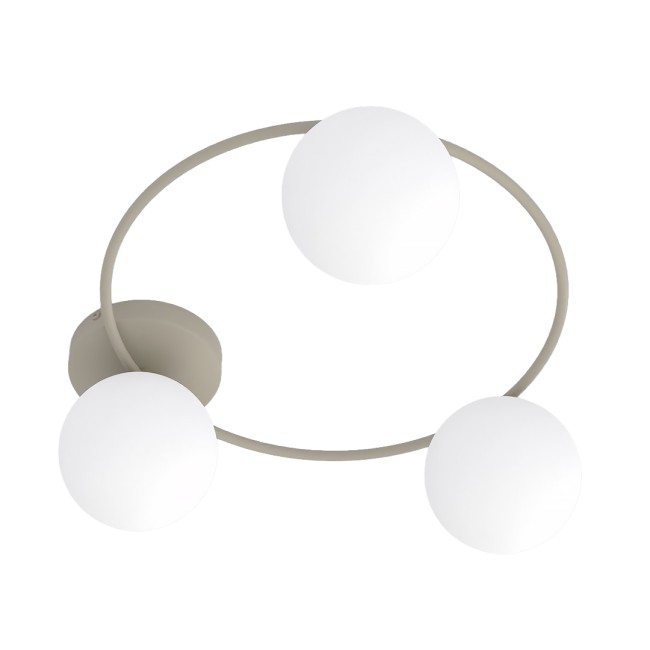 Lampe de plafond Buga Moka Opale (3 lumières)