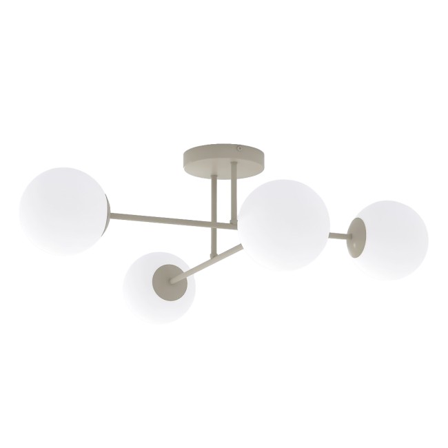 Lampe de plafond Drin Moka Opale (4 lumières)