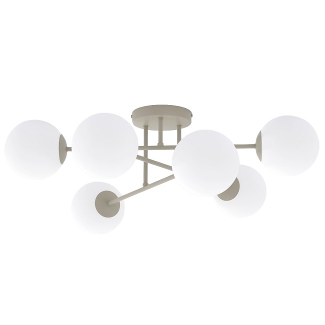 Lampe de plafond Drin Moka Opale (6 lumières)