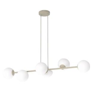 Suspension Odra Moka Opale (6 lumières)