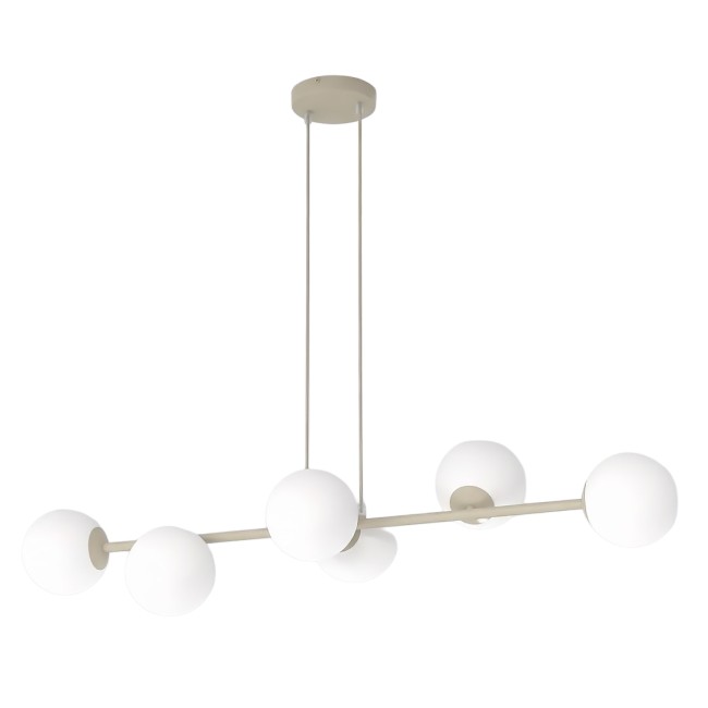Suspension Odra Moka Opale (6 lumières)