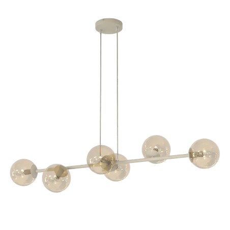 Suspension Odra Moka Ambre (6 lumières)