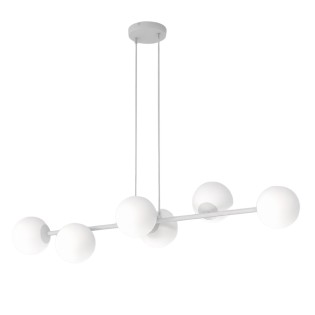 Suspension Odra Gris Opal (6 lumières)