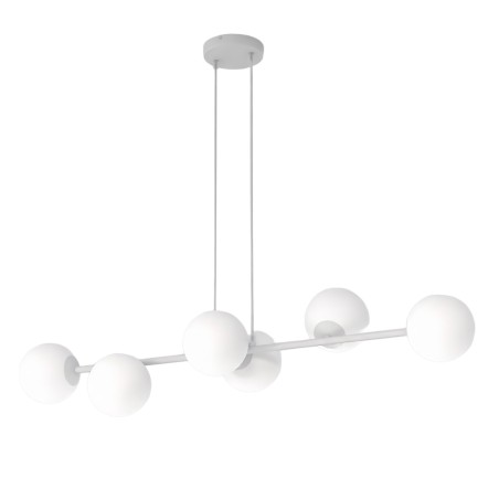 Suspension Odra Gris Opal (6 lumières)
