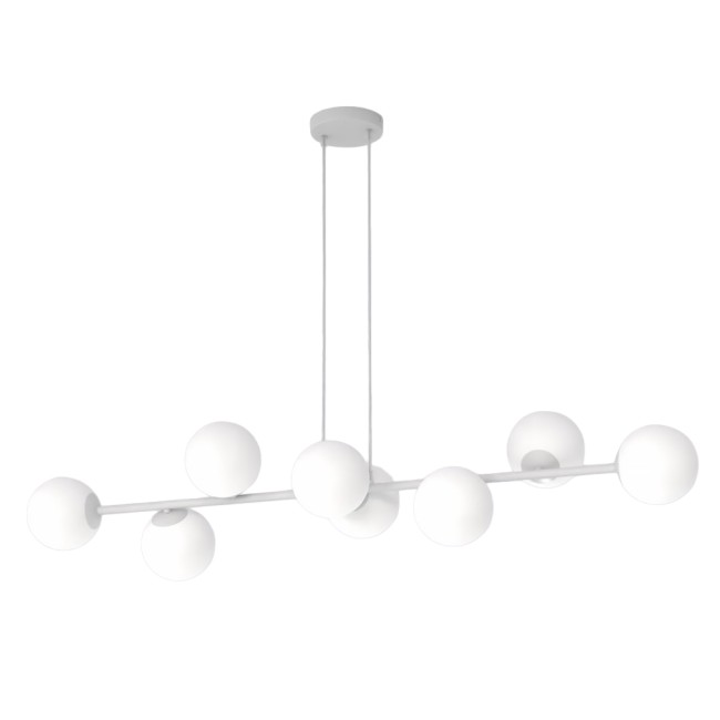 Suspension Odra Gris Opal (8 lumières)