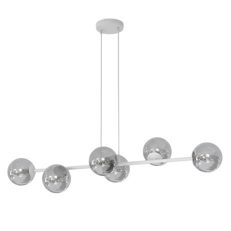 Suspension Odra Gris Graphite (6 lumières)