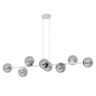 Suspension Odra Gris Graphite (8 lumières)