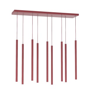 Suspension Uza Bordeaux (9 lumières)