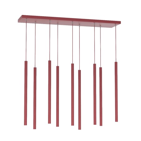 Suspension Uza Bordeaux (9 lumières)