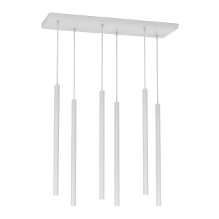 Suspension Uza Grise (6 lumières)