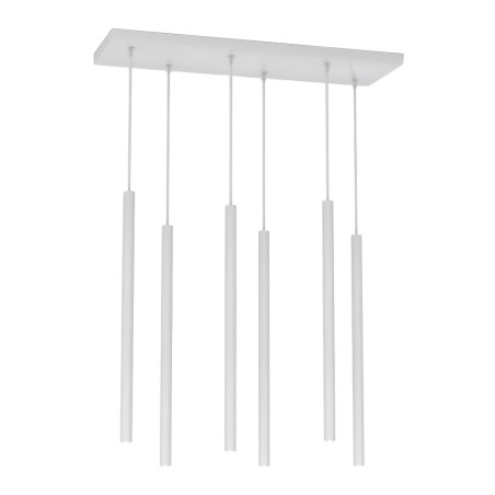 Suspension Uza Grise (6 lumières)