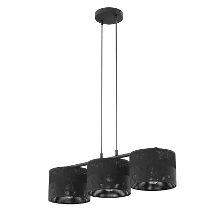 Suspension Velto Noir (3 lumières)