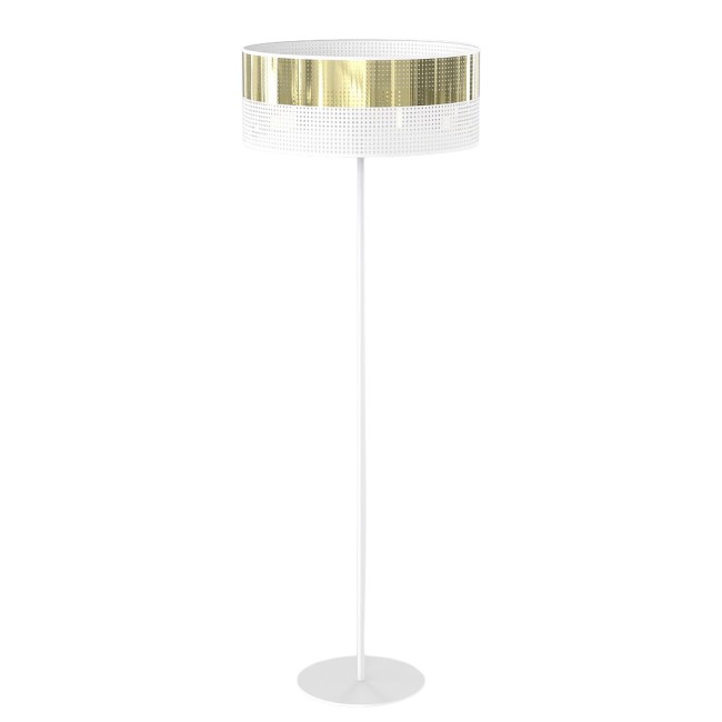 Lampe sur pied Velto Blanc+Or