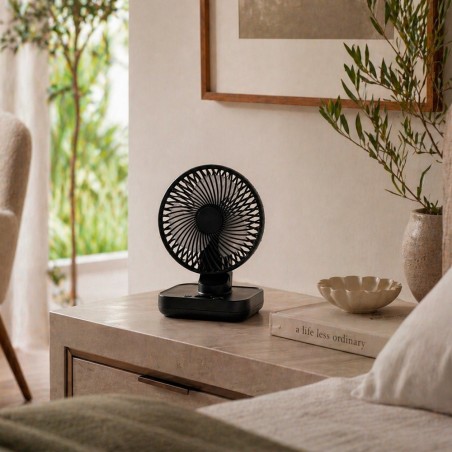Ventilateur de table à batterie Fanito Bleu foncé 4 vit.