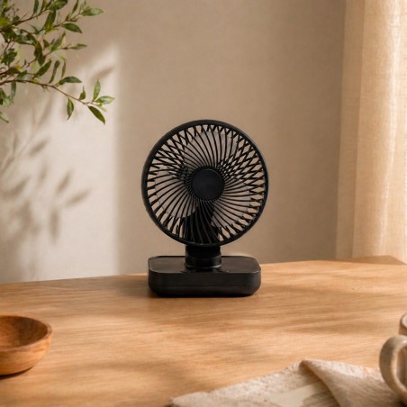 Ventilateur de table à batterie Fanito Bleu foncé 4 vit.