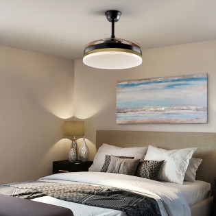 Ventilateur avec pales pliables LED Vento Dim (36W)