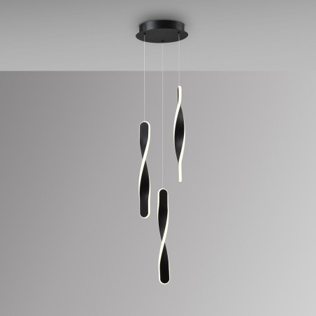 Lampe de plafond LED Twist (3x10W)
