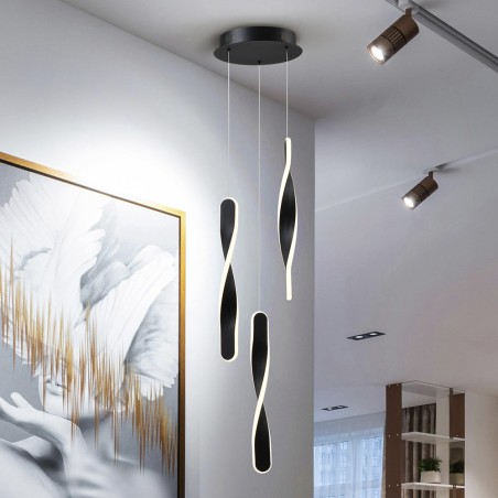 Lampe de plafond LED Twist (3x10W)