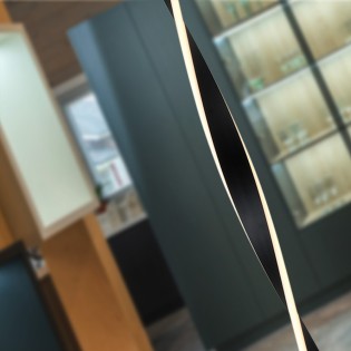 Lampadaire LED Twist Noir (40W)