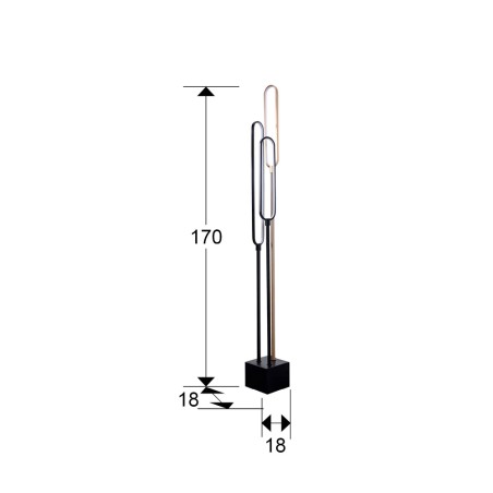 Lampadaire LED Colette (44W)