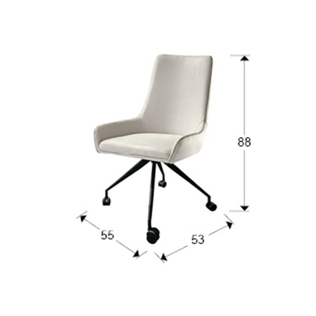 Chaise à roulettes Diane