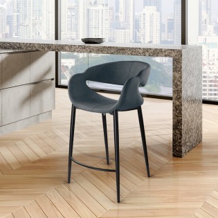 Tabouret haut Giro Bleu foncé