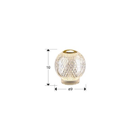 Lampe de table rechargeable LED Austral (1,5W)