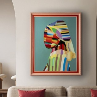 Bas-relief Jeune avec Perle Pop (84x104)