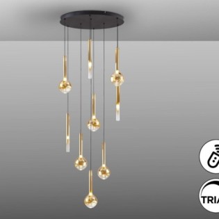 ESSENZA - LAMPE 9L - NOIR-DORÉ