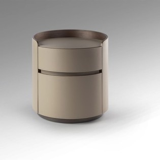 CIRZE- TABLE DE NUIT- BEIGE