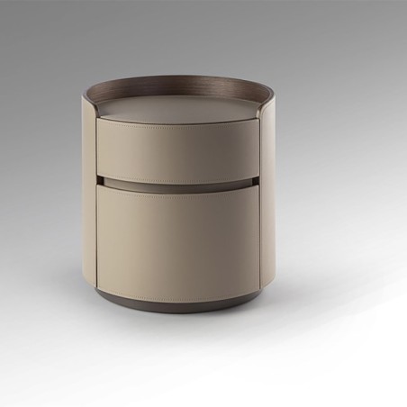 CIRZE- TABLE DE NUIT- BEIGE