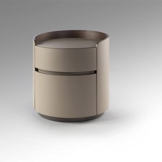 CIRZE- TABLE DE NUIT- BEIGE